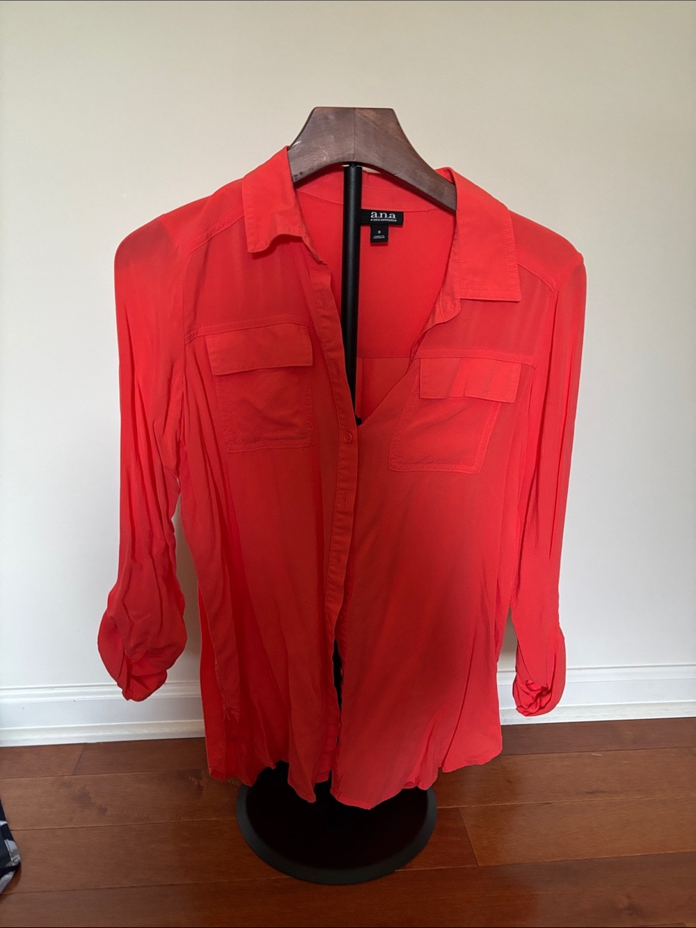 a.n.a Coral Button Down Shirt Size Small Women’s